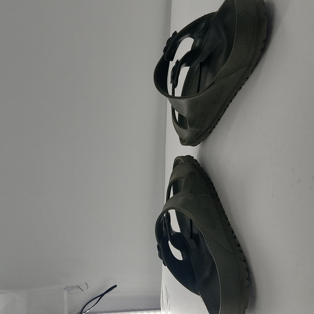 Birkenstock Olive Green Sandals Size 45 Mens 12 - Picture 3 of 9